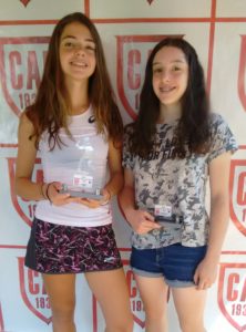 Indiano Open - Cat. 18F1 Campeã Manuela Piera Ozzetti Dejean e vice-campeã Lara Rossetto Diniz de Souza
