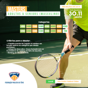 MASTERS - Adultos & Seniors - Masculino