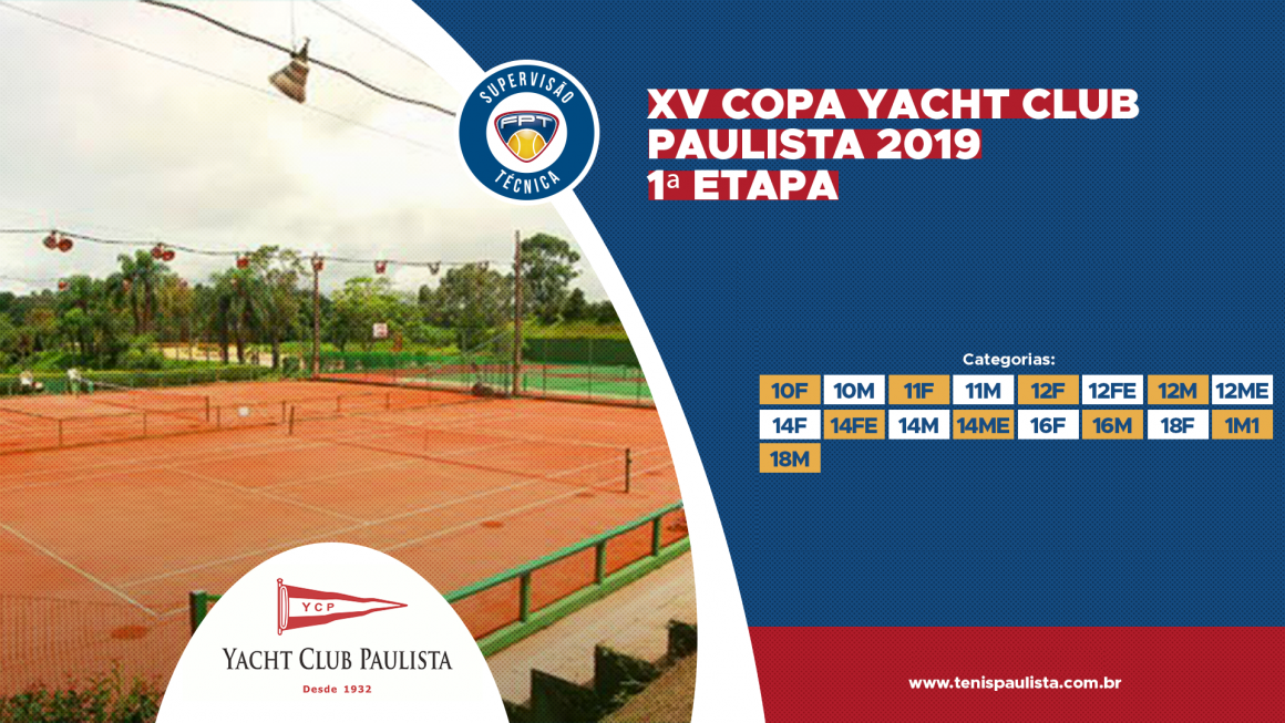 PROGRAMAÇÃO ATUALIZADA DA XV COPA YACHT CLUB PAULISTA 2019 – 1ª ETAPA