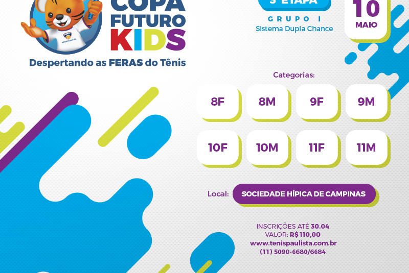 COPA FUTURO KIDS | INSCRIÇÕES – 3ª ETAPA COPA FUTURO KIDS | INSCRIÇÕES – 3ª ETAPA