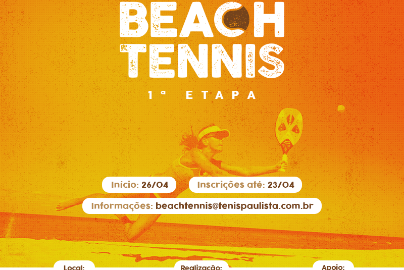 CIRCUITO PAULISTA DE BEACH TENNIS | INSCRIÇÕES ABERTAS PARA 1ª ETAPA