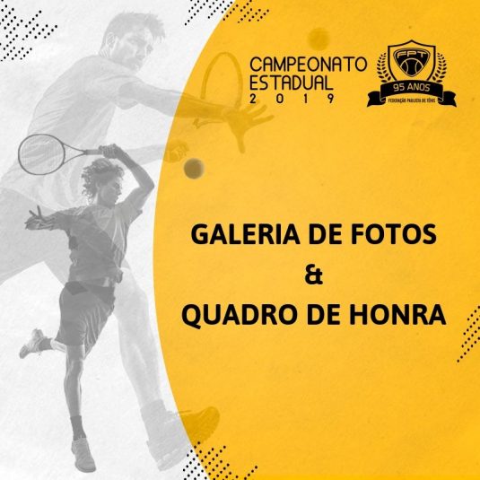 QUADRO DE HONRA E GALERIA DE FOTOS – CAMPEONATO ESTADUAL 2019 CLASSES QUADRO DE HONRA E GALERIA DE FOTOS – CAMPEONATO ESTADUAL 2019 CLASSES