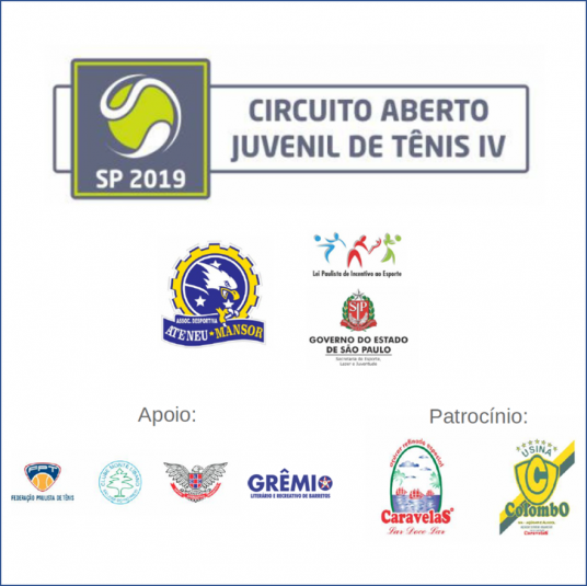 CIRCUITO ABERTO JUVENIL DE TÊNIS IV – SP 2019