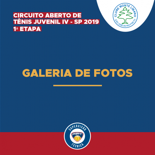 GALERIA DE FOTOS – CIRCUITO ABERTO DE TÊNIS JUVENIL IV – SP 2019 – 1ª ETAPA