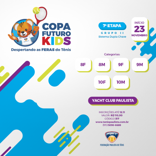 COPA FUTURO KIDS – INSCRIÇÕES DA 8ª ETAPA COPA FUTURO KIDS – INSCRIÇÕES DA 8ª ETAPA