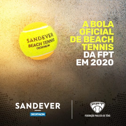 SANDEVER É A BOLA OFICIAL DA FPT DE BEACH TENNIS