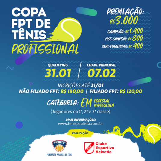 COPA FPT DE TÊNIS PROFISSIONAL