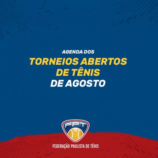 AGENDA DE TORNEIOS DE TÊNIS DE AGOSTO