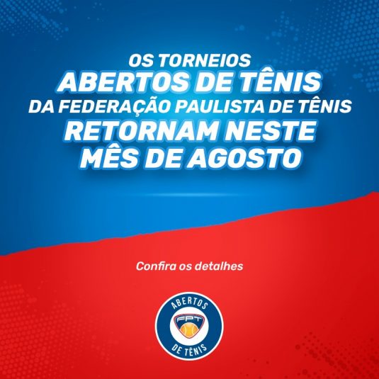 RETORNO DOS TORNEIOS ABERTOS DE TÊNIS