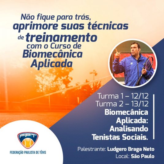 Curso – Biomecânica Aplicada: analisando tenistas sociais. Curso – Biomecânica Aplicada: analisando tenistas sociais.