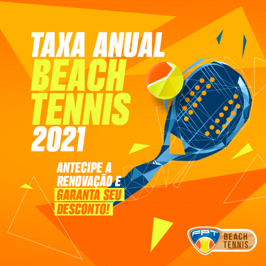 TAXA ANUAL BEACH TENNIS – 2021