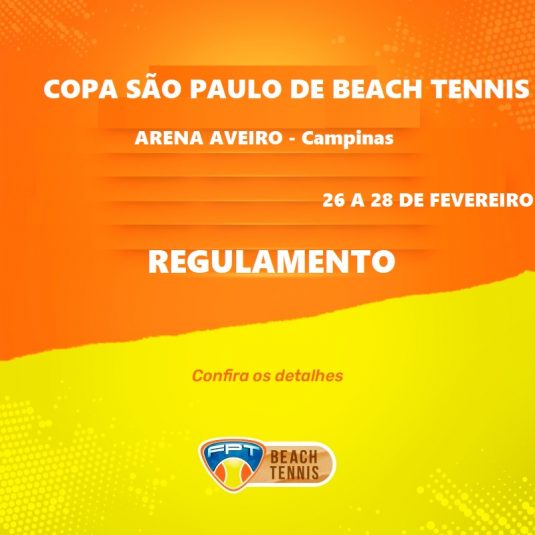 COPA SÃO PAULO DE BEACH TENNIS – REGULAMENTO