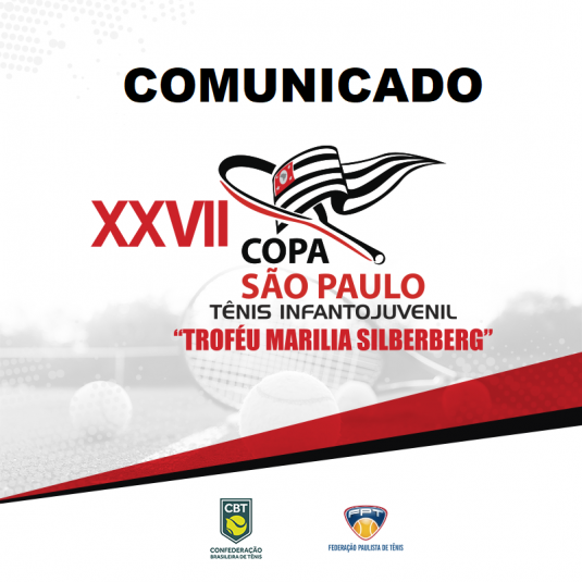 XXIX COPA SÃO PAULO DE TÊNIS – TROFEU MARíLIA SILBERBERG.