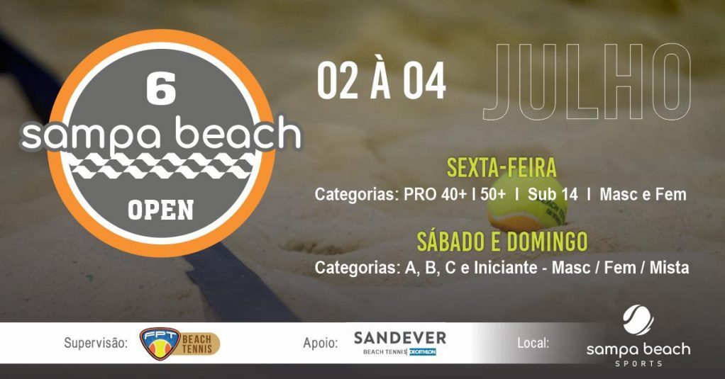 6° SAMPA BEACH OPEN – SORTEIO DAS CHAVES E GRUPOS