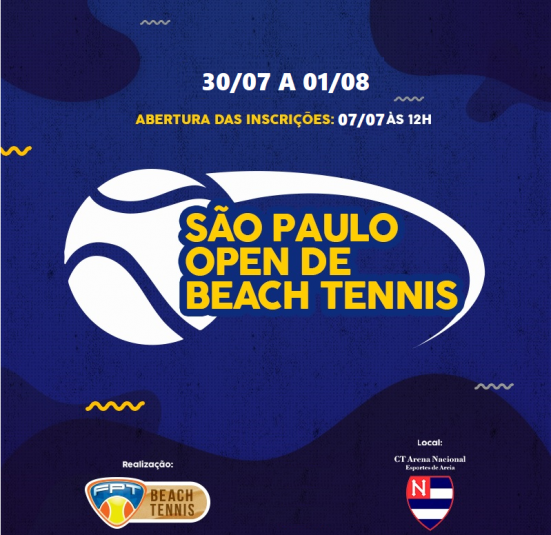 SÃO PAULO OPEN DE BEACH TENNIS – RELAÇÃO DE INSCRITOS, PROGRAMAÇÃO  E SORTEIO DE GRUPOS