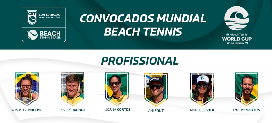 Com paulistas no time, Brasil é convocado para o Mundial em Equipes de Beach Tennis