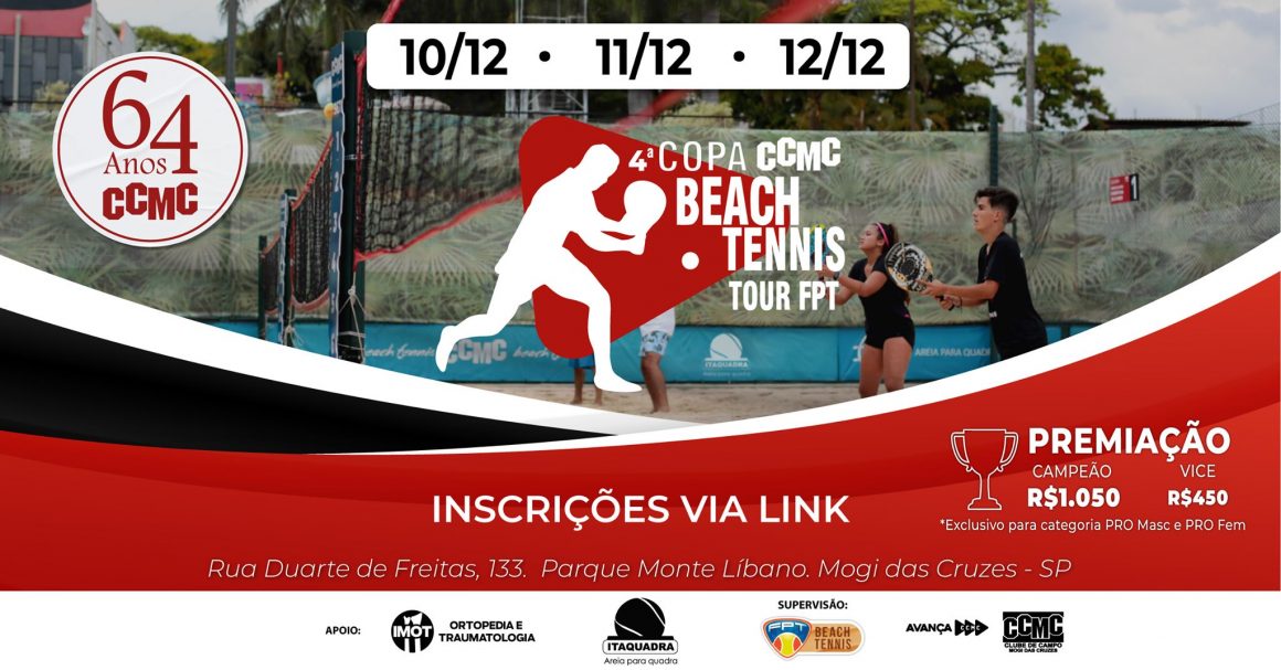4° Copa CCMC Tour Beach Tennis FPT – Informações Técnicas
