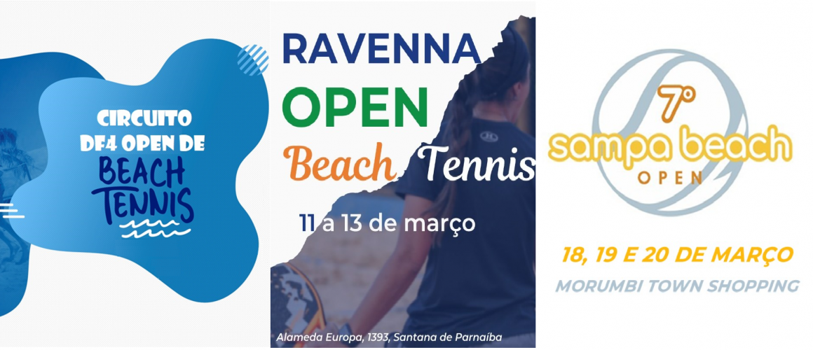 3 TORNEIOS DE BEACH TENNIS AGITAM AS PROXIMAS SEMANAS NO ESTADO DE SÃO PAULO