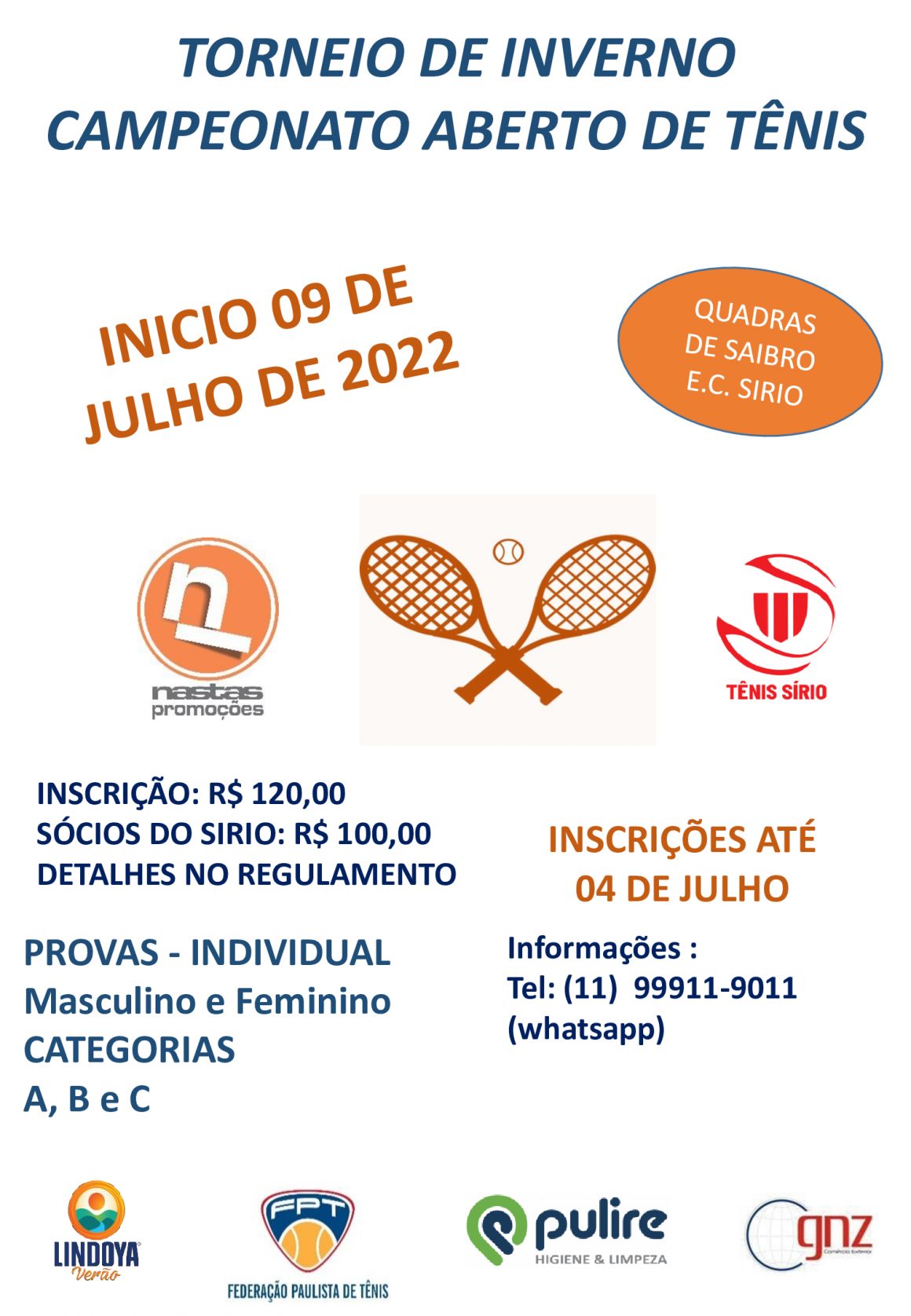 Torneio de Inverno no Esporte Clube Sírio