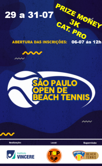 VINCERE OPEN DE BEACH TENNIS – Informações Técnicas