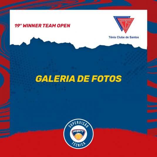 Quadro de Honra – 19° Winner Team Open Quadro de Honra – 19° Winner Team Open