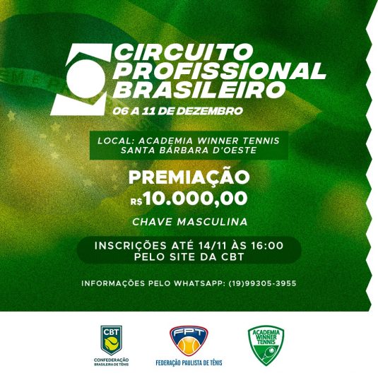 Quadro de Honra – Circuito Profissional Brasileiro – Winner