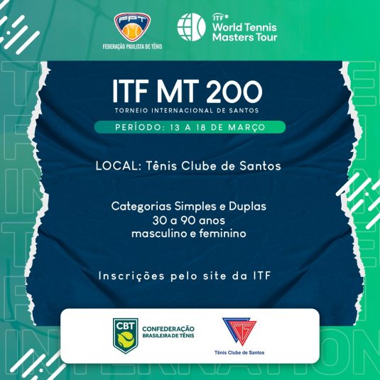 ITF Masters Tour de Santos – Fotos e Resultados ITF Masters Tour de Santos – Fotos e Resultados