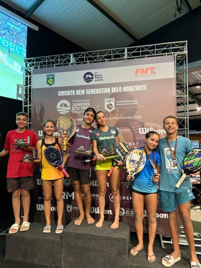 Atletas Paulistas se destacam em etapa do ITF BTJ100 – Circuito New Generation e no Circuito Nacional Infanto-Juvenil de Beach Tennis em Belo Horizonte-MG. Atletas Paulistas se destacam em etapa do ITF BTJ100 – Circuito New Generation e no Circuito Nacional Infanto-Juvenil de Beach Tennis em Belo Horizonte-MG.