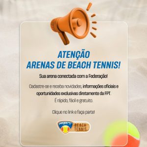 Federação Paulista de Tênis lança cadastro oficial para arenas de beach tennis