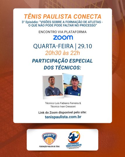 FPT realiza 3º Tênis Paulista Conecta com foco na formação de atletas FPT realiza 3º Tênis Paulista Conecta com foco na formação de atletas