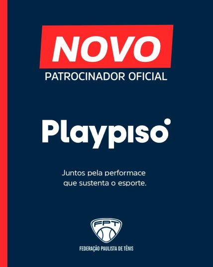 Federação Paulista de Tênis anuncia parceria com a Playpiso, novo piso oficial da entidade