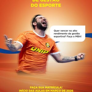 Abertas as matrículas para MBA em Gestão do Esporte na UNIP