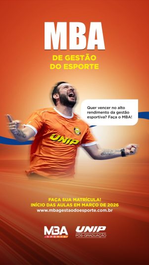 Abertas as matrículas para MBA em Gestão do Esporte na UNIP