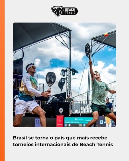 Brasil se torna o país que mais recebe torneios internacionais de Beach Tennis