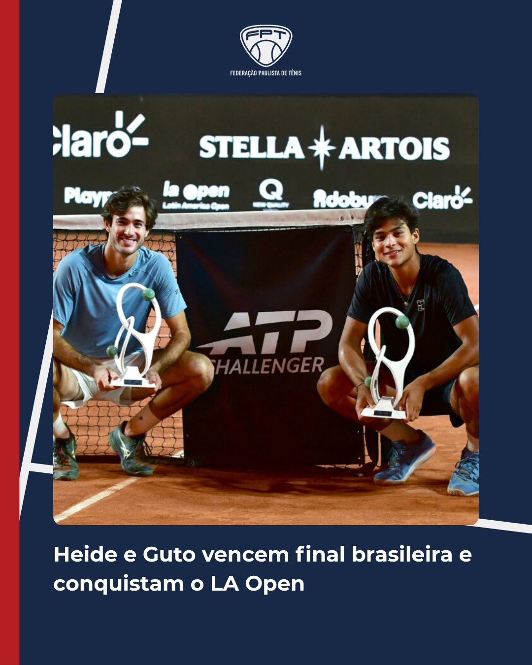 Brasil na final de Duplas do LaOpen! Brasil na final de Duplas do LaOpen!