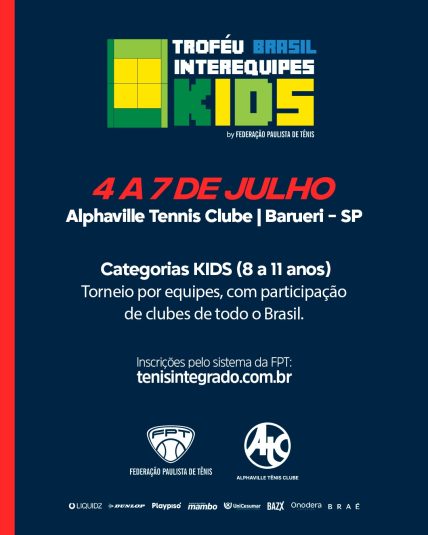 FPT lança Troféu Brasil Interequipes Kids. Inscrições abertas FPT lança Troféu Brasil Interequipes Kids. Inscrições abertas