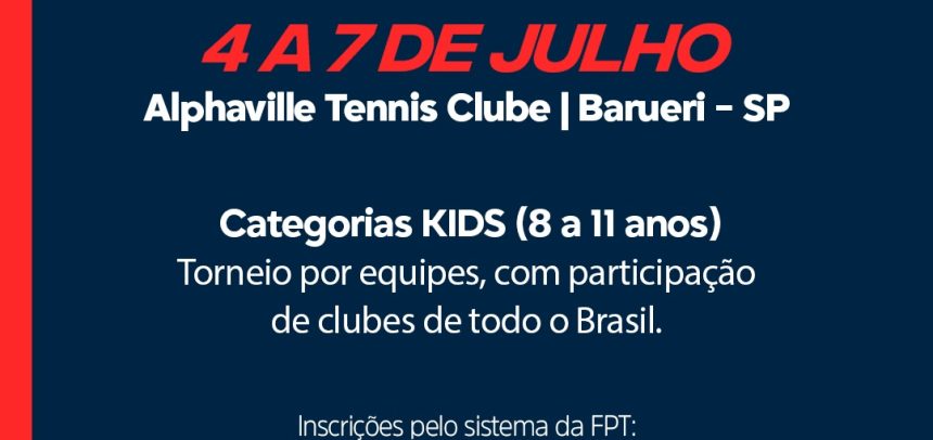 FPT lança Troféu Brasil Interequipes Kids. Inscrições abertas