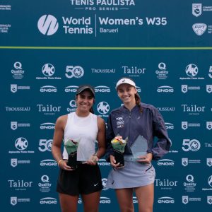 Ana Candiotto é campeã do W35 de Barueri e conquista 20º título de duplas da carreira Ana Candiotto é campeã do W35 de Barueri e conquista 20º título de duplas da carreira